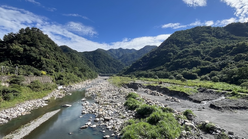View from Bailu Suspension Bridge