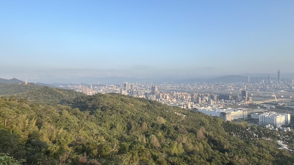 Jiantan Mountain Trail (劍潭山): A Short Urban Hike with City Views & Plane Spotting 27 View from Laodifang Lookout