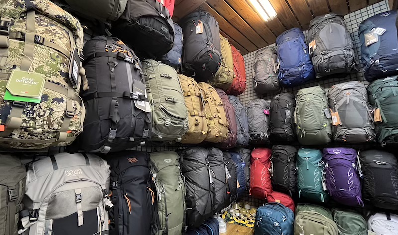 12 backpacks