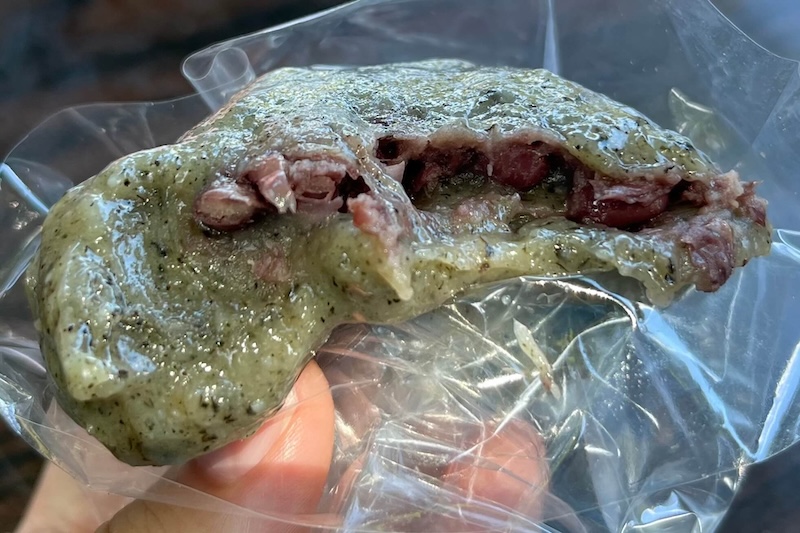 Grass Rice Cake-red bean