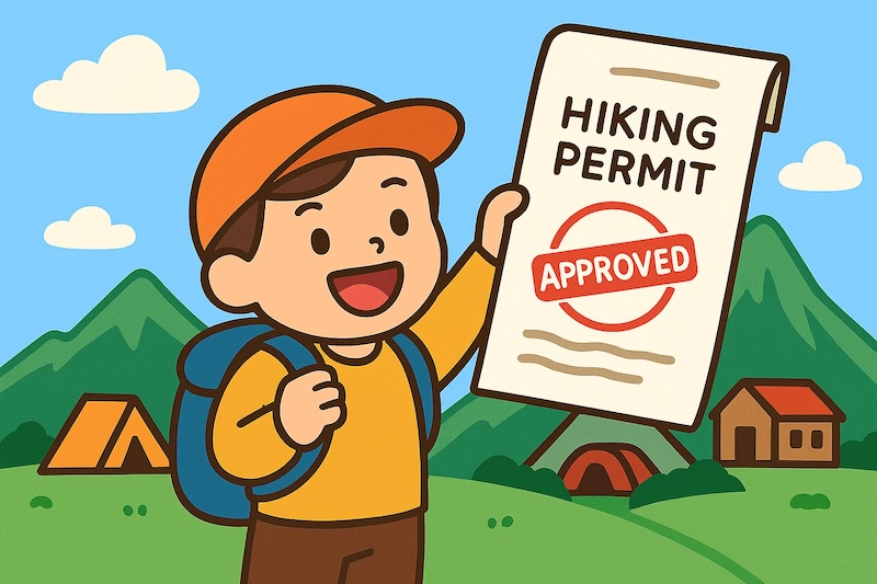 hiking permit