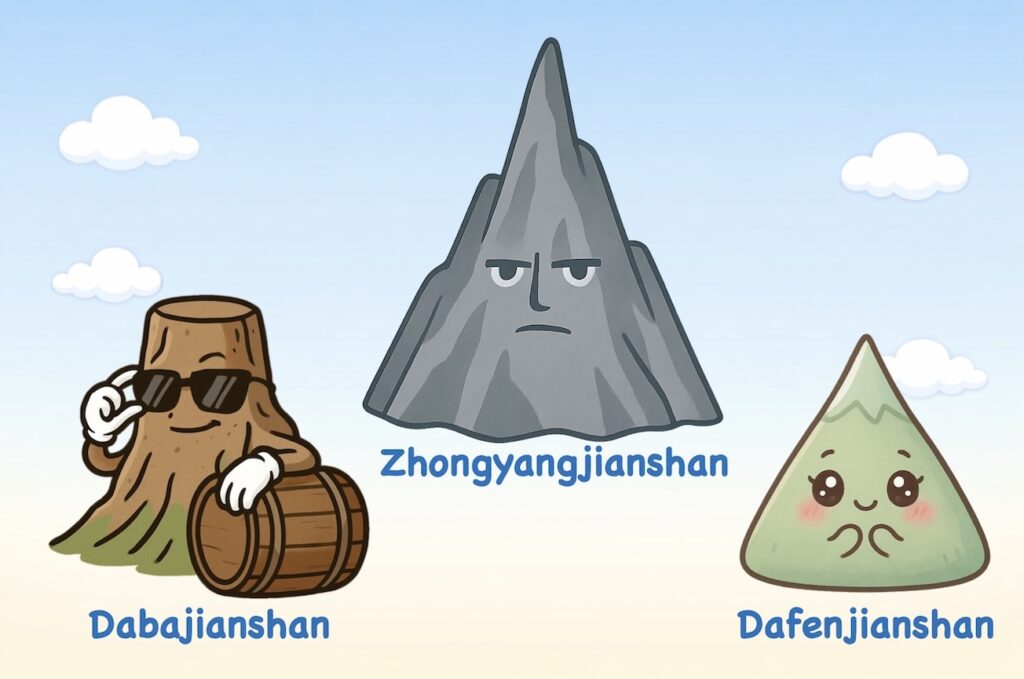 Unlocking Taiwan’s 100 Peaks (Baiyue): Local Classifications, Nicknames & Inside Jokes 4 Three Spires (三尖)