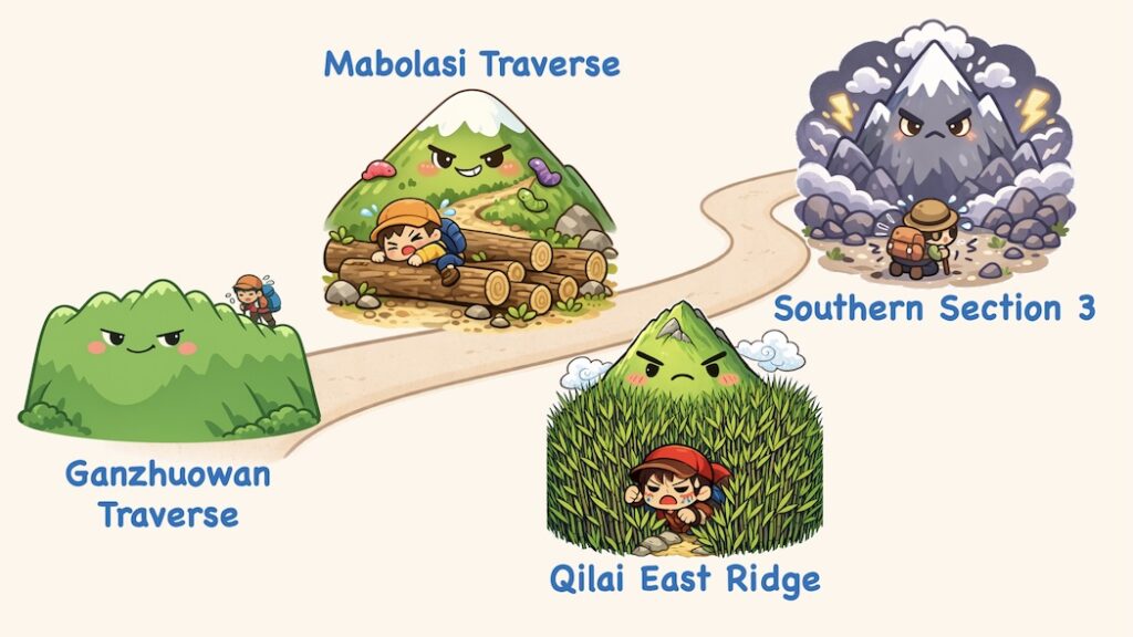 Unlocking Taiwan’s 100 Peaks (Baiyue): Local Classifications, Nicknames & Inside Jokes 10 Four Obstacles