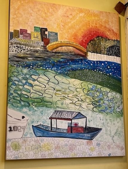paintings in Eureka Cafe