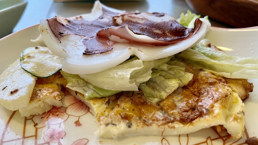 Neritic Squid rice pancake